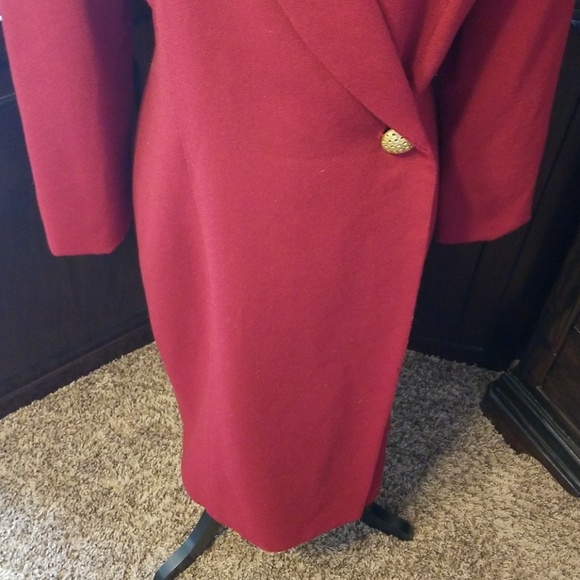 Professional Wool Wrap Dress - Picture 2 of 8